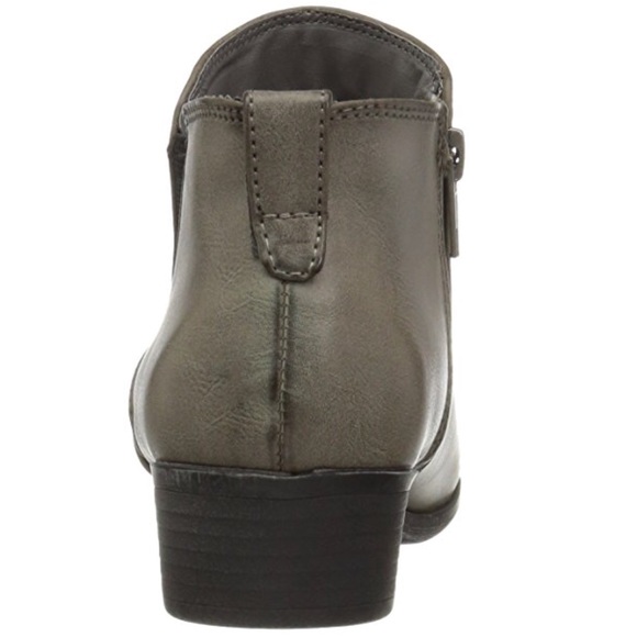 Gray Burnished Distressed Ankle Boot - Picture 6 of 8
