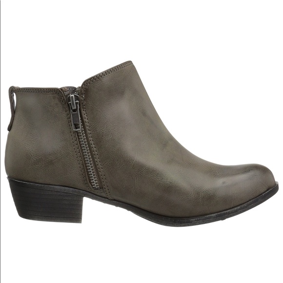 Gray Burnished Distressed Ankle Boot - Picture 8 of 8