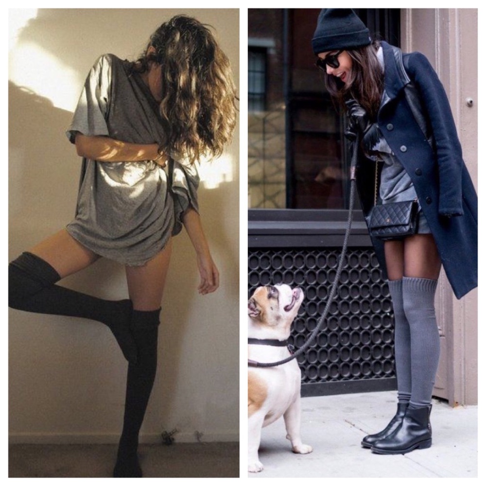 🎉HP🖤Thigh High Ribbed Socks - Perf for Fall!🍂 - Picture 4 of 7