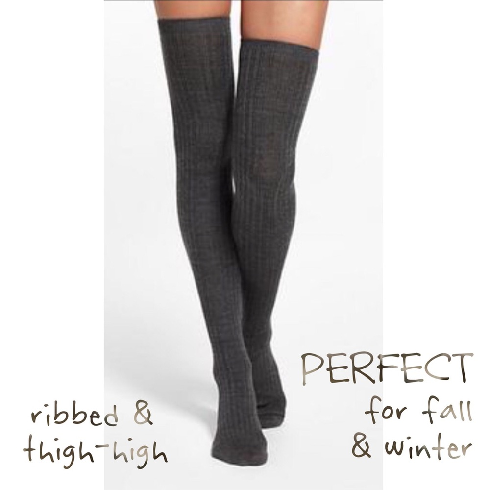 🎉HP🖤Thigh High Ribbed Socks - Perf for Fall!🍂 - Picture 6 of 7