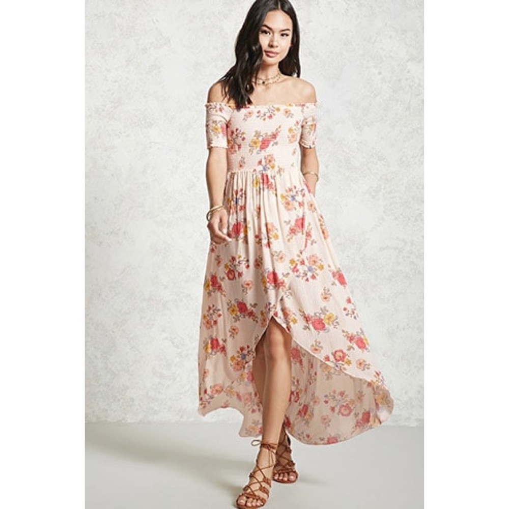 Floral Off the Shoulder Dress
