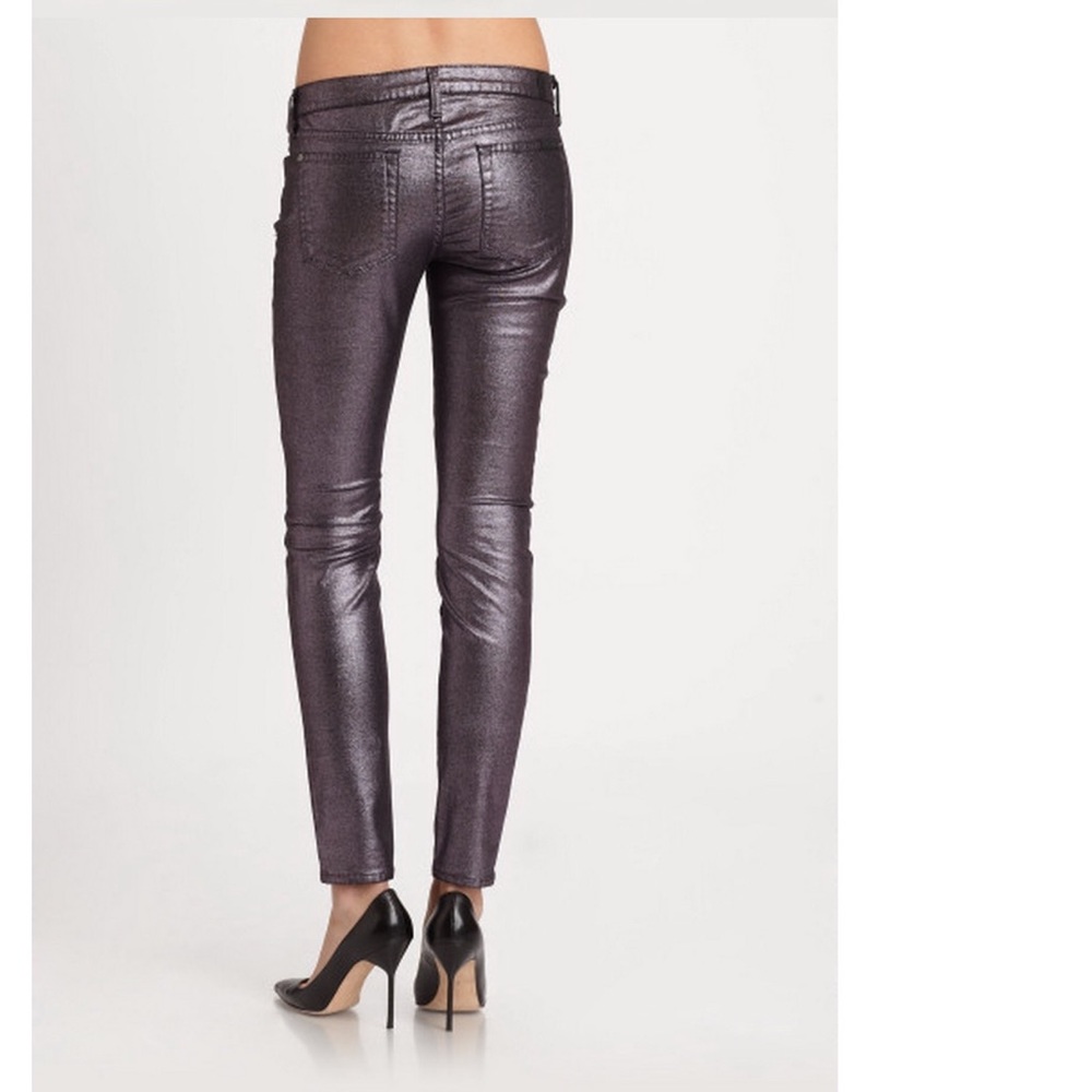 💎AWESOME 💎 7 Jeans 👖Liquid Metallic Rose Metal - Picture 3 of 8