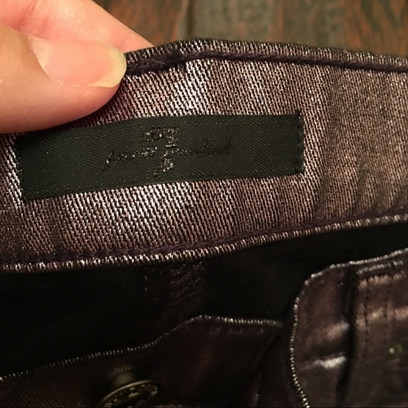 💎AWESOME 💎 7 Jeans 👖Liquid Metallic Rose Metal - Picture 7 of 8
