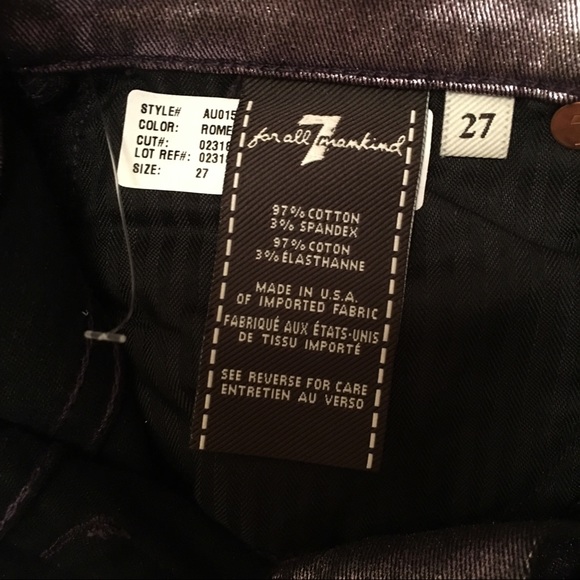 💎AWESOME 💎 7 Jeans 👖Liquid Metallic Rose Metal - Picture 8 of 8