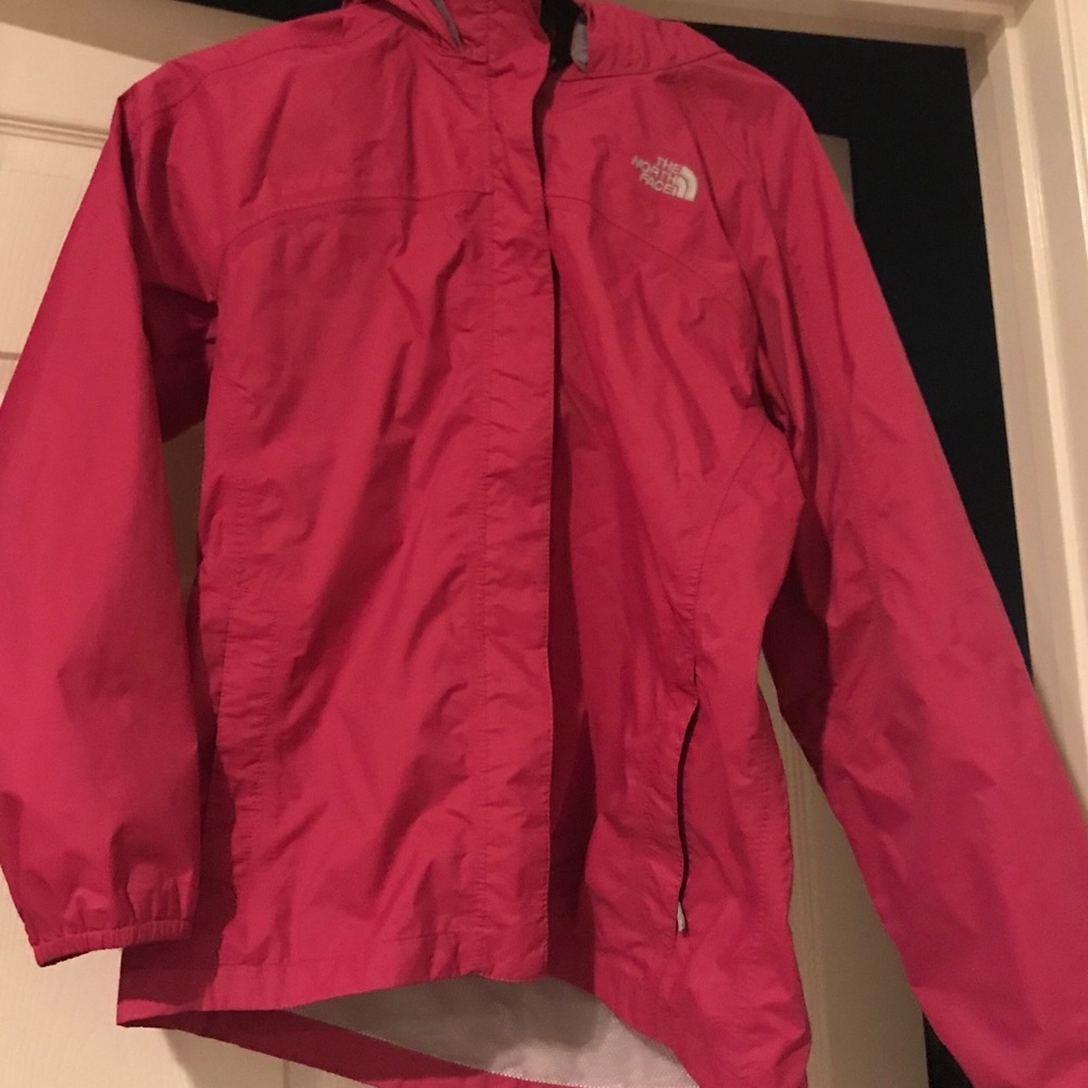 Girls North face jacket. Size youth XL. Used once