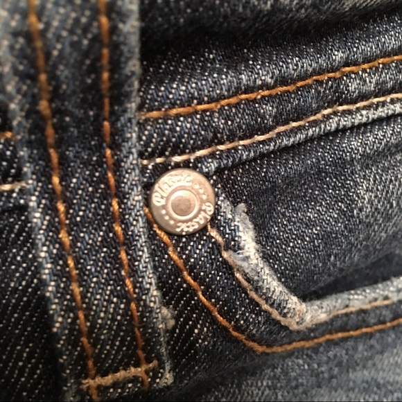 Embroidered plastic by gly jeans 👖 sz 3 - Picture 4 of 7