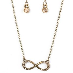 Copper infinity Necklace by Paparazzi