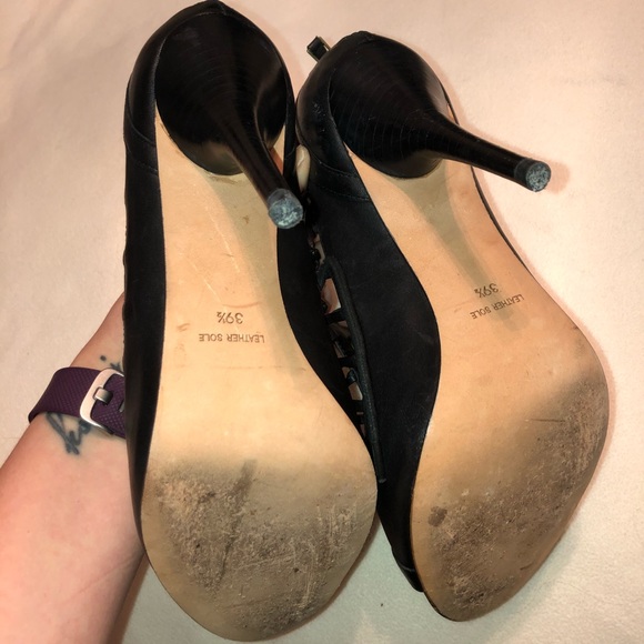 Plenty by Tracy Reese ‘Zebra’ Black Heeled Sandals - Picture 8 of 8