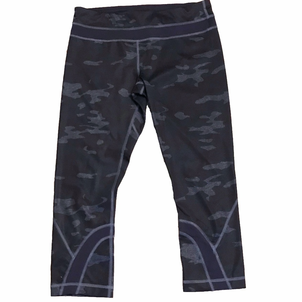 Lululemon Inspire Crop II Blue Camo