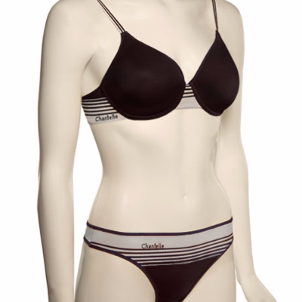 NWT Chantelle 2895 Body Sculpt T-Shirt Bra Brown