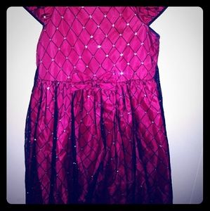 Formal Red/Blk/Slvr Dress