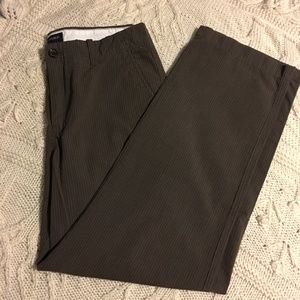 Men's Banana Republic Brown Pinstripe Khakis