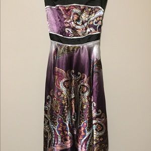 gorgeous silk strapless dress