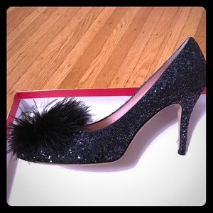 Kate Spade Dahlia Midnight Glitter Pump Size 7.5 M
