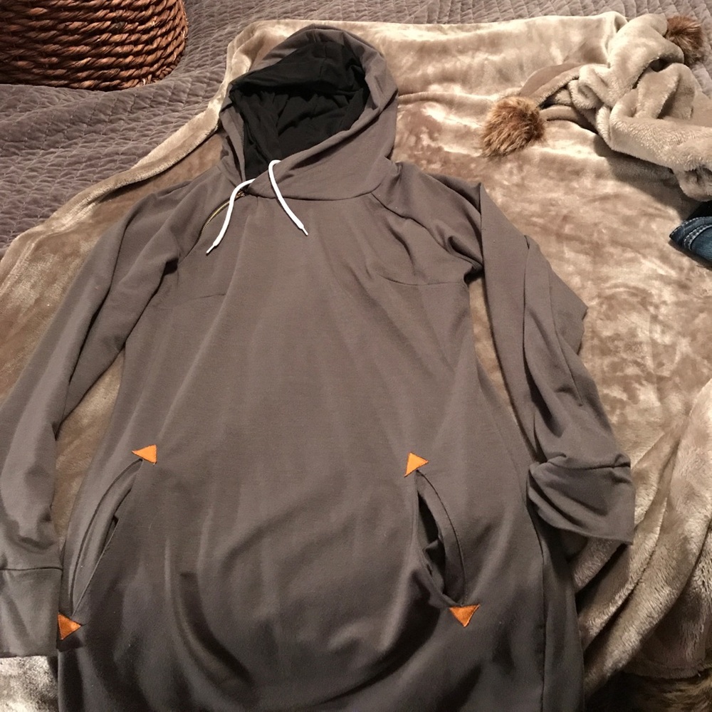 Hooded sweatshirt dress