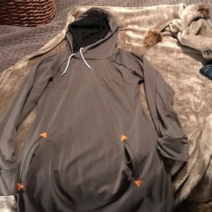 Hooded sweatshirt dress