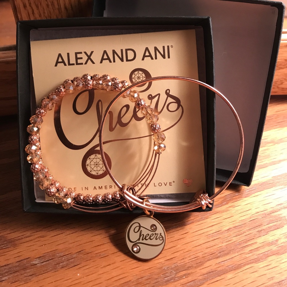 Rose gold Alex & Ani bracelet