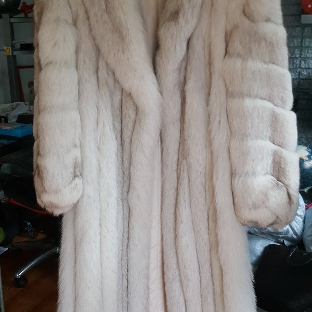 Ladies blue fox coat