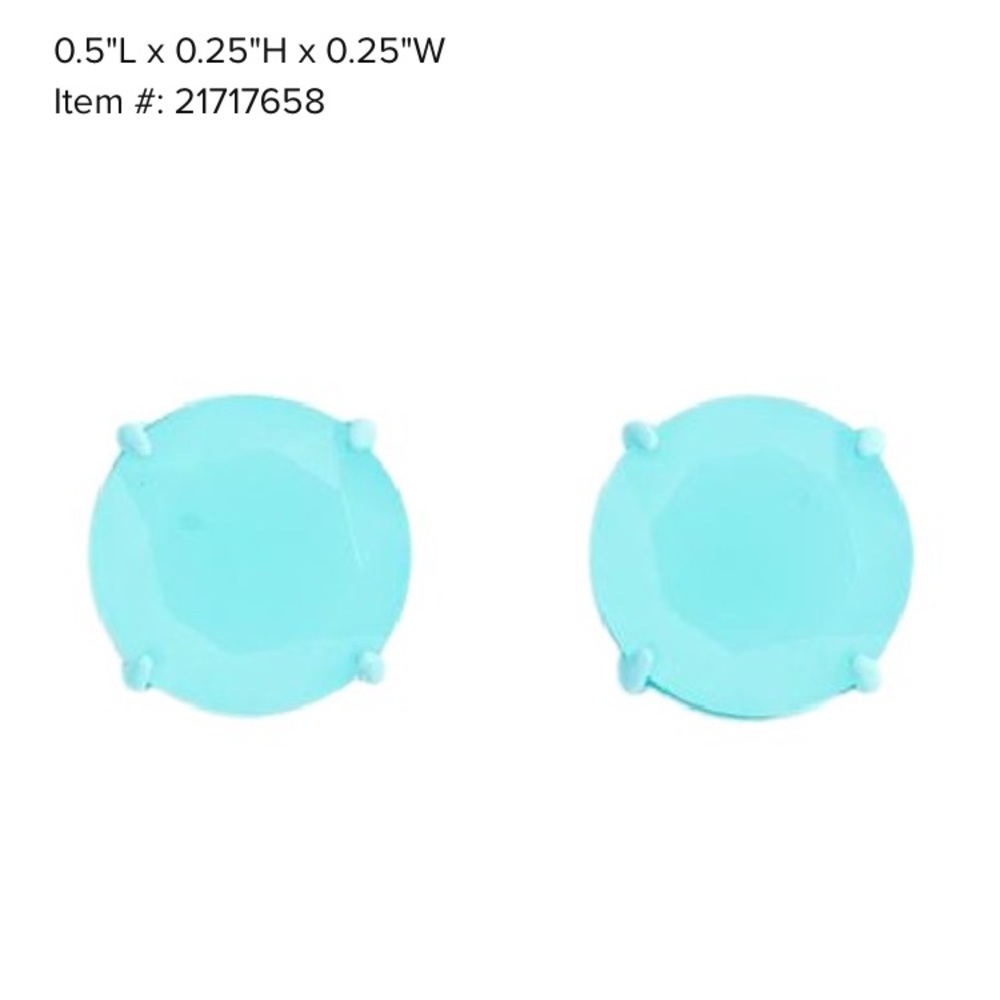 j crew bright stud earrings misty sea