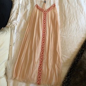 Aerie- pink embroidered dress!