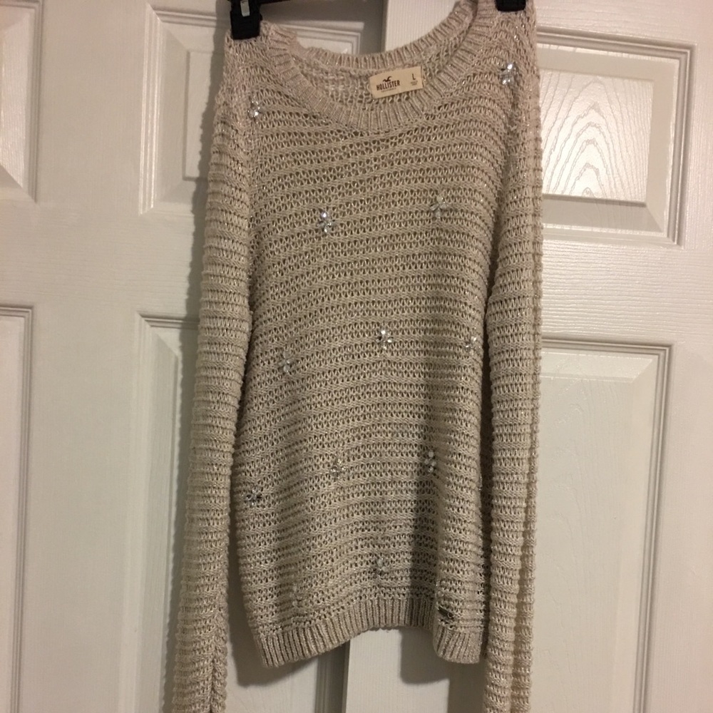 Cream knit sweater