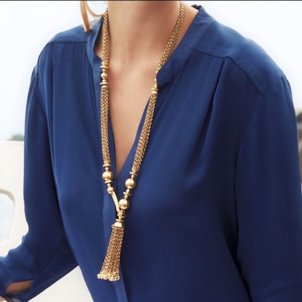 Stella & Dot tassel necklace