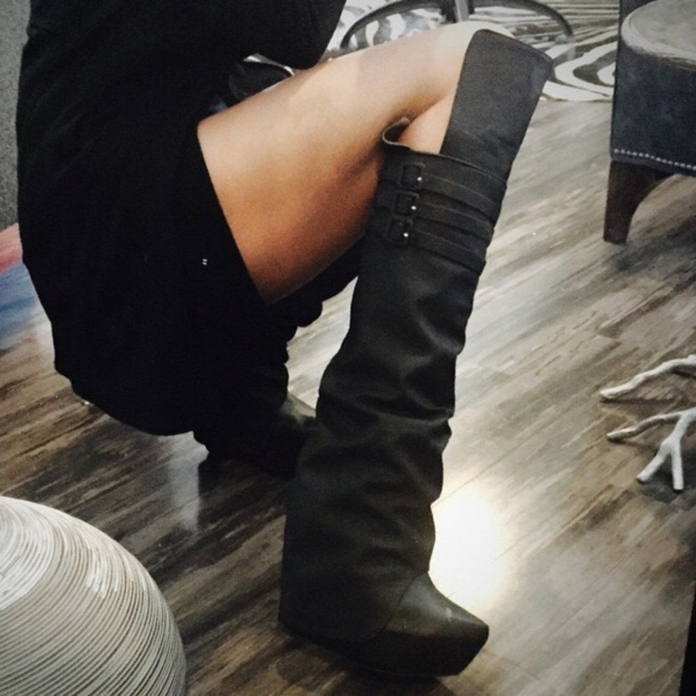 Jeffrey Campbell zealot over the knee boots