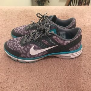 Leopard print NIKE tennis shoes