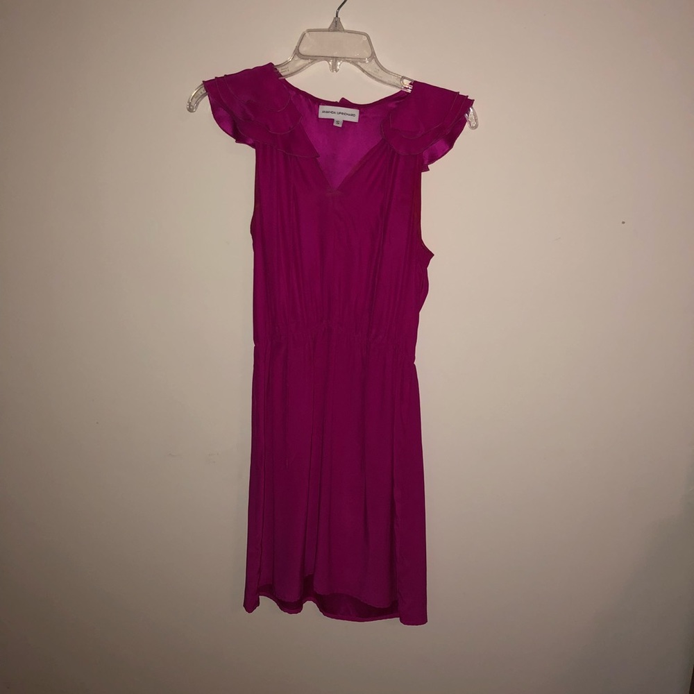 Amanda  Uprichard Pink Ruffle Dress