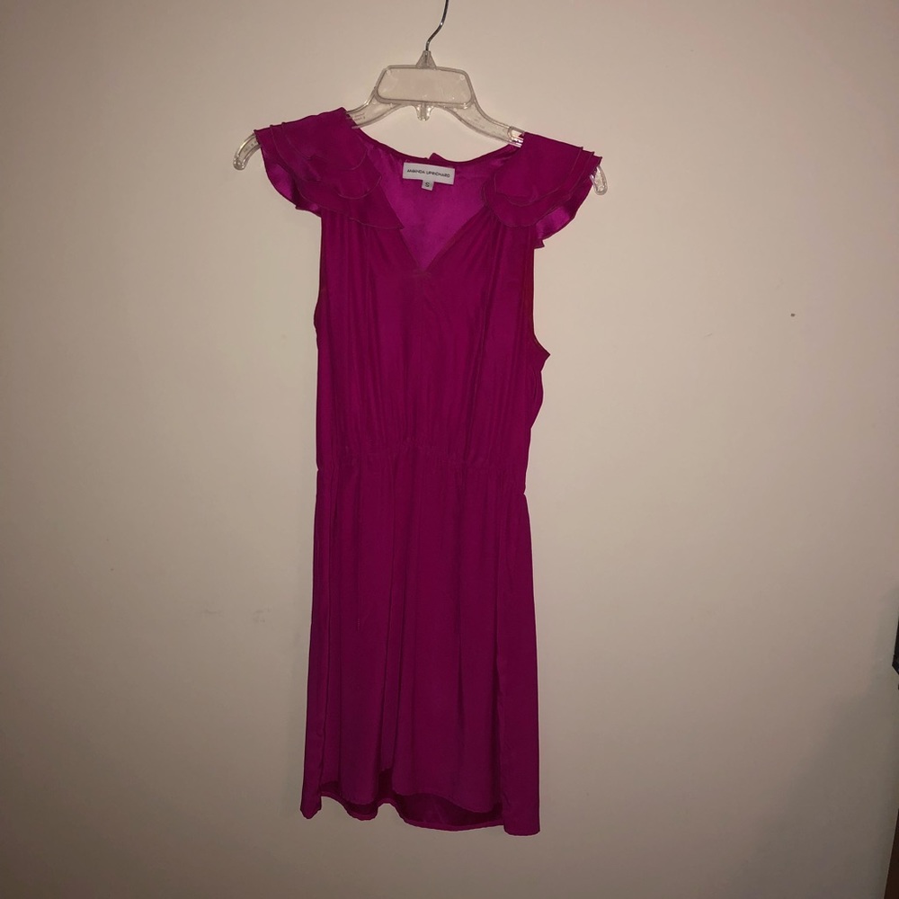 Amanda Uprichard Pink Ruffle Dress - Picture 2 of 6