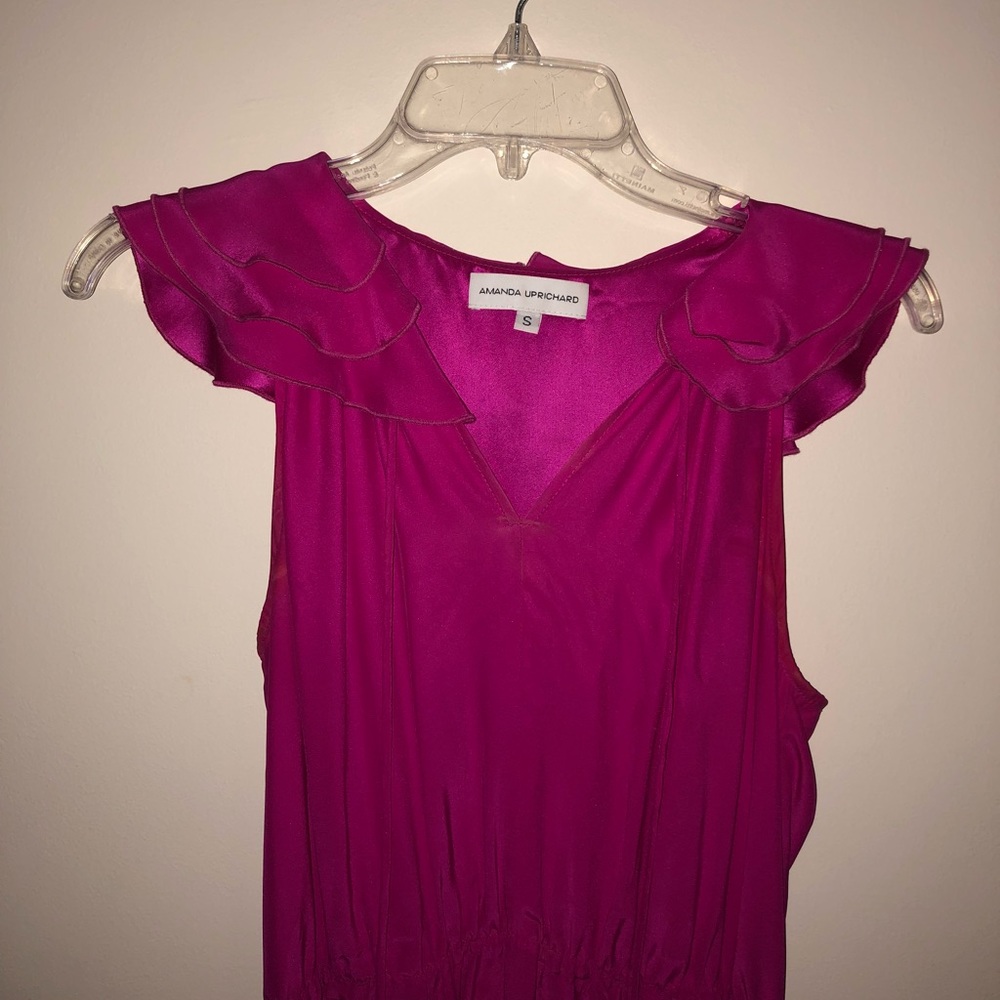 Amanda Uprichard Pink Ruffle Dress - Picture 4 of 6