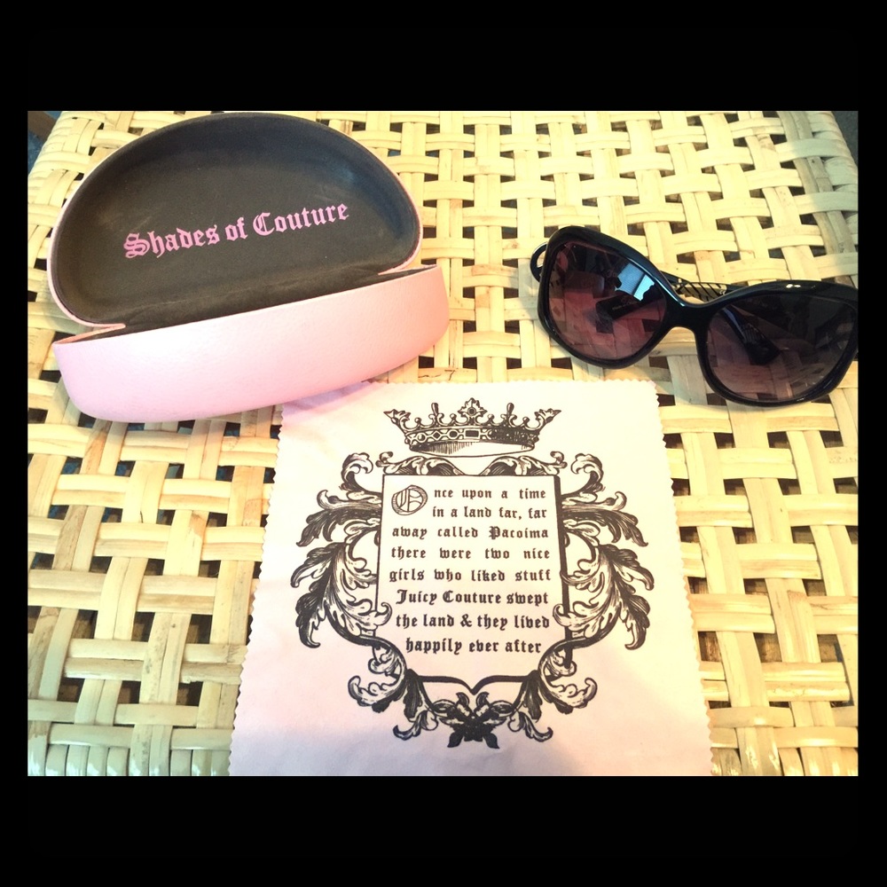 Juicy Couture Sunglasses,  Cleaning Cloth & Case