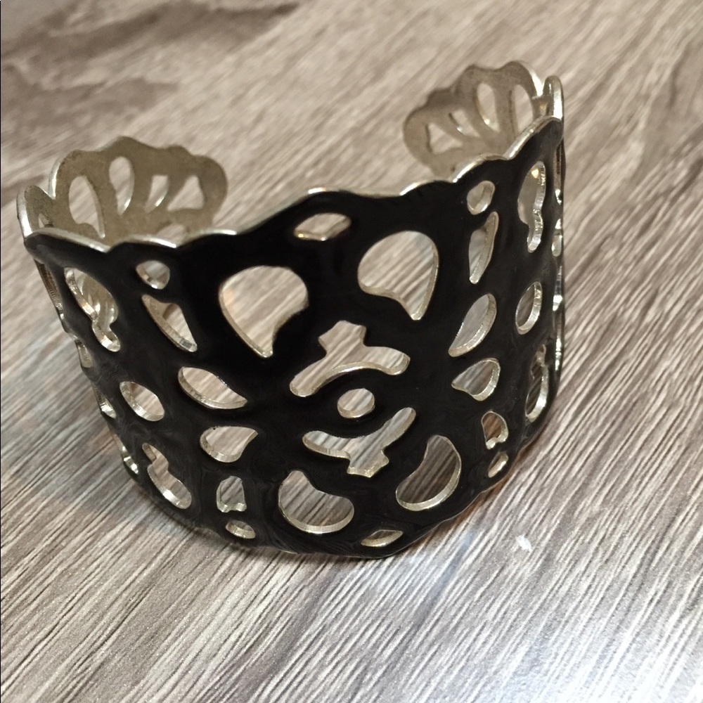 Bracelet / Cuff - Black / Silver