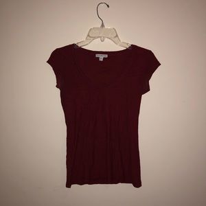 James Perse Maroon Tee Shirt