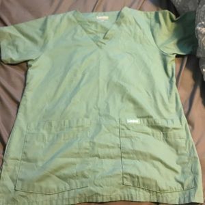 Landau size small scrub top