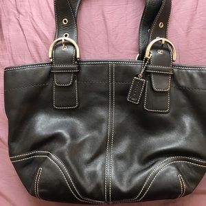 Black Coach leather handbag *SALE*