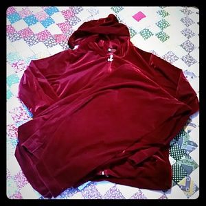 NY Jeans velour track suit