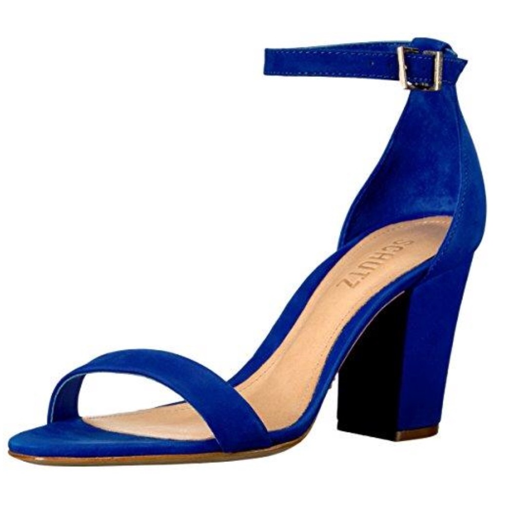 Schutz Jenny Lee royal blue 8.5