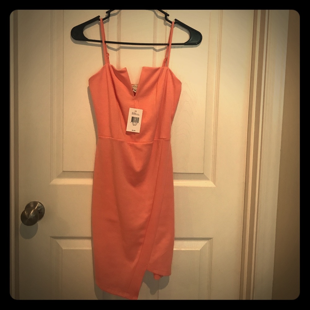 Guess XS Coral above the knee dress