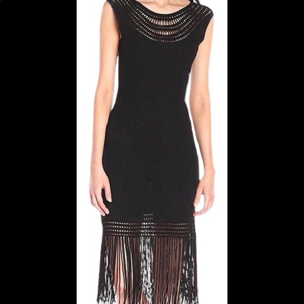 Yoana Baraschi- black fringe dress!