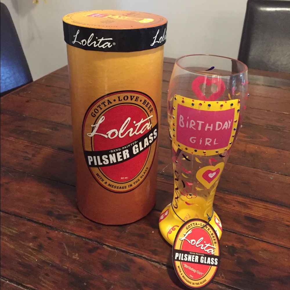 Lolita “Birthday Girl” Pilsner Glass