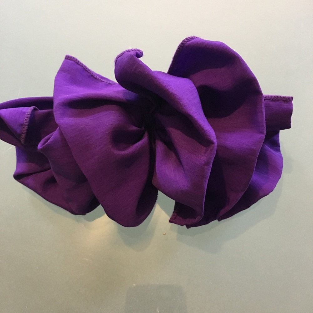 Vintage Purple Hair Bow Clip