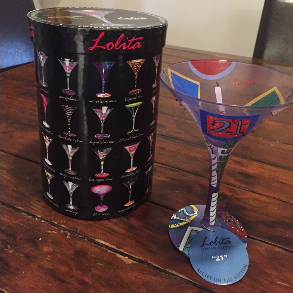 Lolita “21” Martini Glass