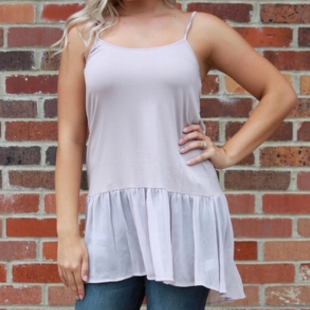 Mauve layering tank