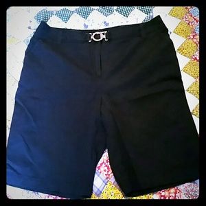 Charter Club Black Bermuda Shorts