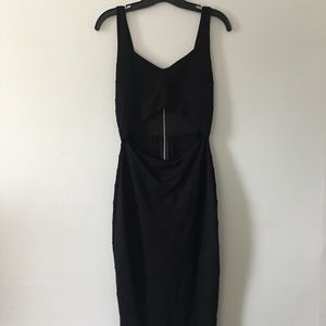 Express ribbed bodycon midi dress