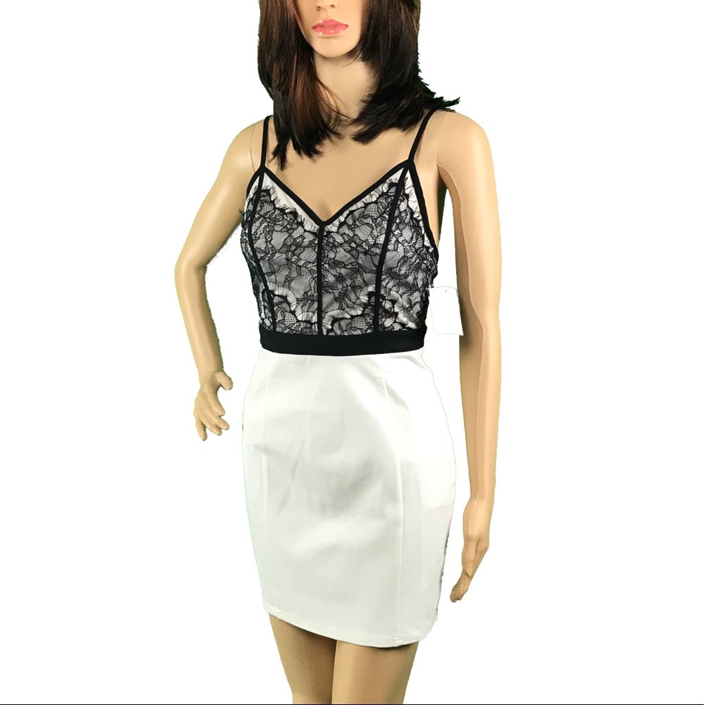White & Black Dress