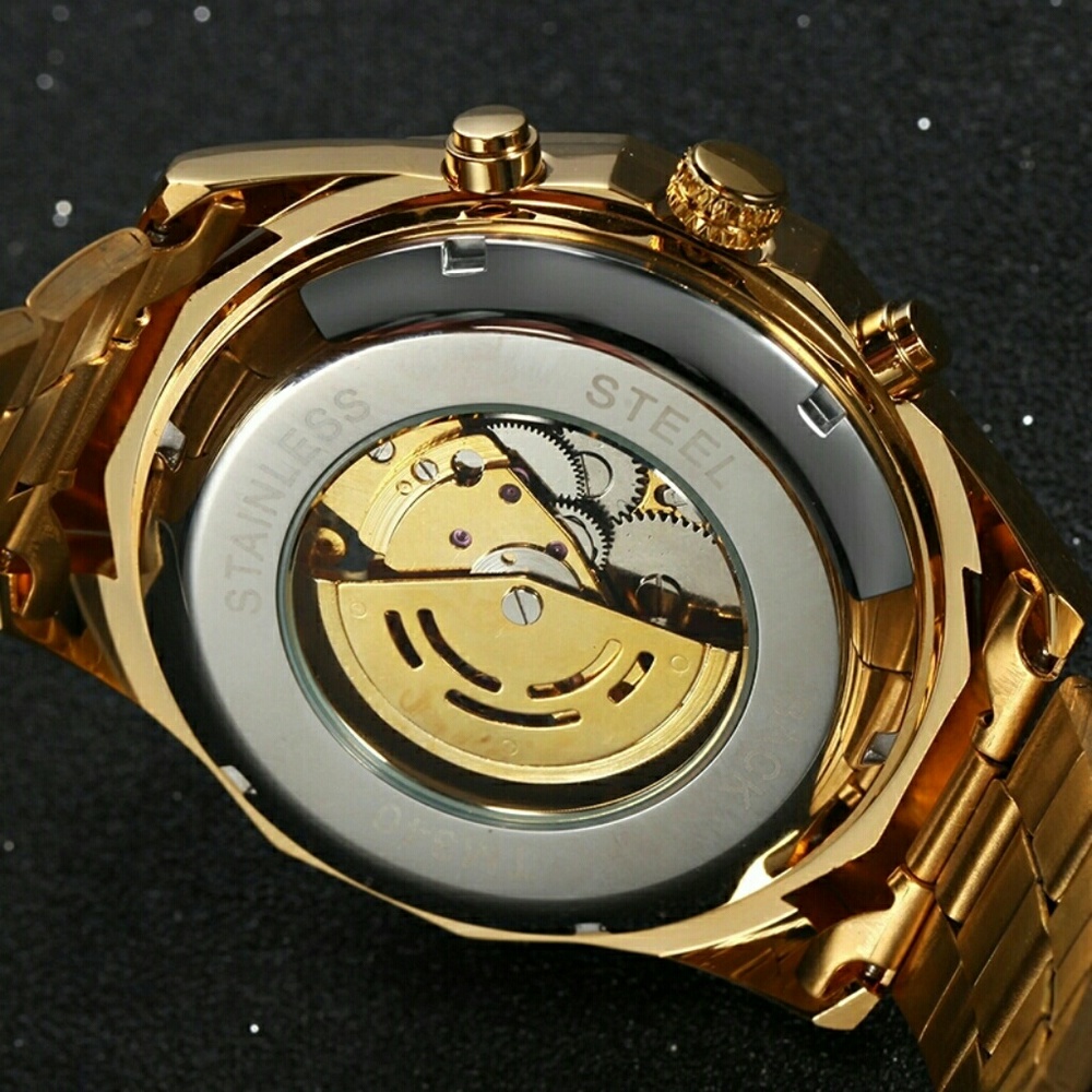 2017 Luxury Sport Designer Gold Skeleton Mechanica - Picture 3 of 5