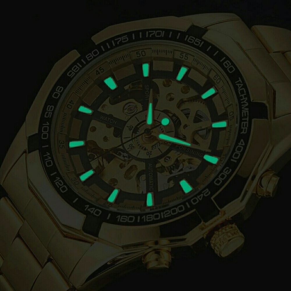 2017 Luxury Sport Designer Gold Skeleton Mechanica - Picture 5 of 5
