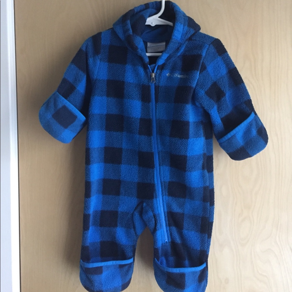 Columbia fleece bunting, size 3-6 mos.